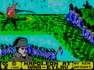 Napoleon at War title screen for ZX Spectrum